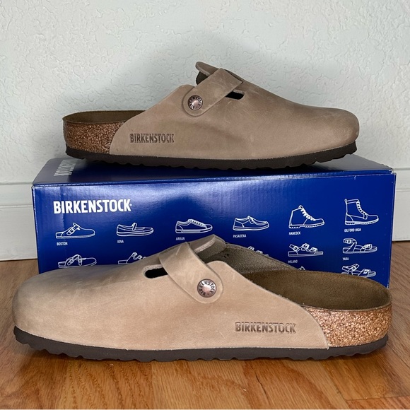 Birkenstock Boston • Oiled Leather • Tobacco Brown • Sz 40 / Regular Width - Picture 6 of 7